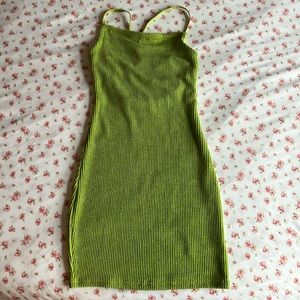 green mini bodycon dress urban outfitters y2k